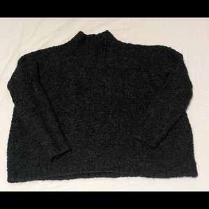 Loft cropped turtle neck sweater. Small petite. Blue and green.